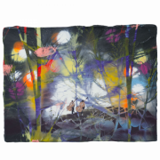 Andrea Damp -Elysia- oil and acrylic on canvas 30 x 40 cm, 2024