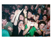 Nick Zinner -APRIL 04 Berlin- from the series “Crowds” (2003–2004), archival pigment print from analogue positive, aluminium behind Acrylic glass (Diasec), 100 × 150 cm, edition of 2