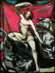 „Kirke“   oil on canvas  180 x 135 cm 2022