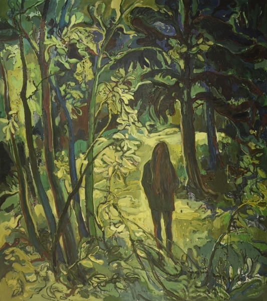 "Girl in the Forest"  oil on canvas  170 x 150 cm 2018