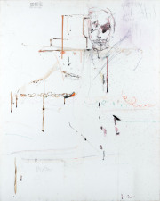 „Haine Durée Date“ blood on canvas 100 x 80 cm 2015