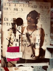 PETER DOHERTY „I’m a Stranger in my Own Skin“ mixed media on glass 45 x 36 cm 2015 / 2016