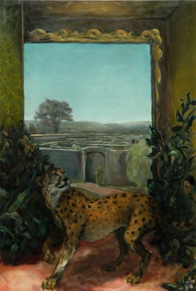 "Der Gepard" oil on canvas  145 x 100 cm 2021