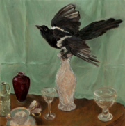 "Die Elster" oil on canvas 69 x 68 cm 2017