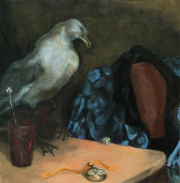 "Stilleben mit Möwe" oil on canvas 50 x 48 cm 2016