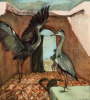 "Das Haus des Ibykus" oil on canvas 145 x 130 cm 2015