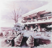 „Pooltime V“ Öl und Acryl auf Leinwand / oil and acrylic on canvas 140 x 150 cm 2014