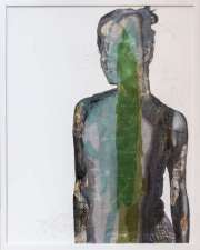 „Daniela III“  oil and mixed media on resin panel (framed) 76 x 61 cm / 29 x 24 inch 2021