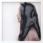 „Nicole II“  oil and mixed media on resin panel (framed) 41 x 41 cm / 16 x 16 inch 2021