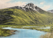 Maxwell Dunlop RIVER II 50 x 70 cm Öl auf Leinwand / oil on canvas 2021