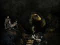 "In The Evening" (Underground Series) Fine Art Print on Alu Dibond, Diasec 120x120cm 2008 Edition of 3