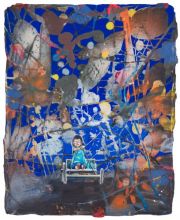 Andrea Damp -Was schnell uns naht- oil on canvas 30 x 24 cm, 2024