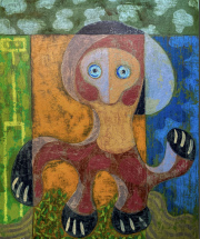 MASCH -Sporty Figure- oil on canvas 60 x 50 cm 2024