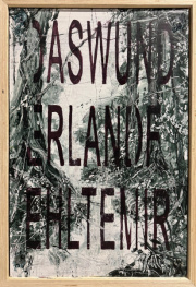 Arny Schmit „Das Wunderland fehlte mir“ ,oil on paper on wood, 75 x 50 cm, 2021