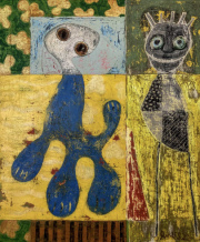MASCH -The grey Envy- oil on canvas 60 x 50 cm 2024