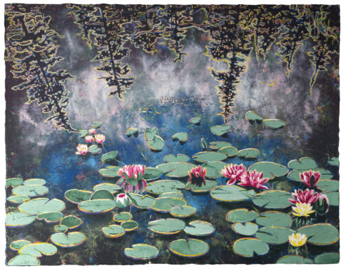 Andrea Damp, Wie es die Erinnerung will, 160 x 180 cm, Öl auf Leinwand, 2026, Teil der Ausstellung "Glimmer" in der janinebeangallery